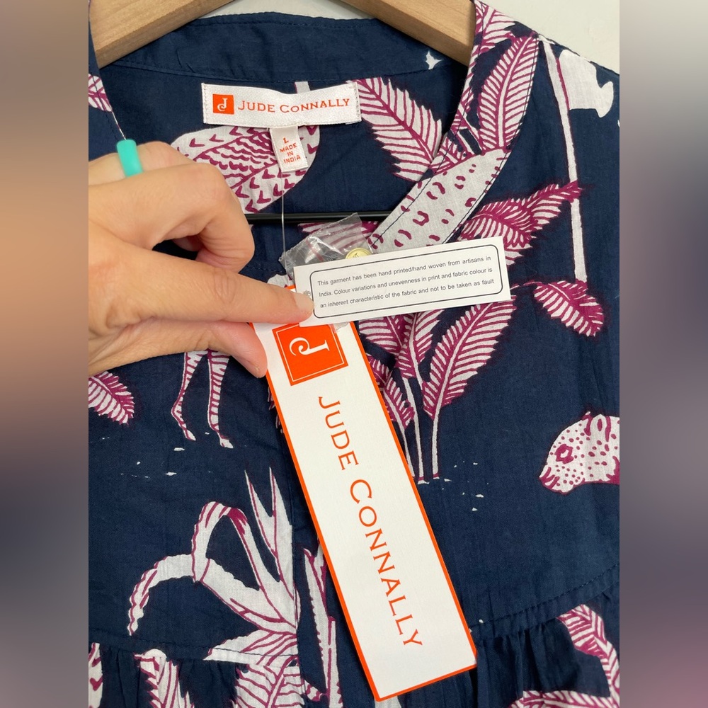 NWT Jude Connally Lorraine Pullover Top in Safari Print - Picture 10 of 11